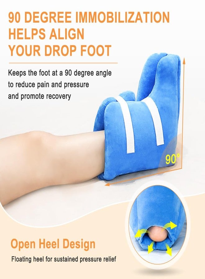 Zelen Heel Protector Cushion for Pressure Sores Foot Heel Protectors Offloading Boot for Diabetic Foot Ulcers Heel Protector Pillow for Bed Sores with Cooling Gel Pack Pressure Relieving Cushion (1PCS) - Image 2